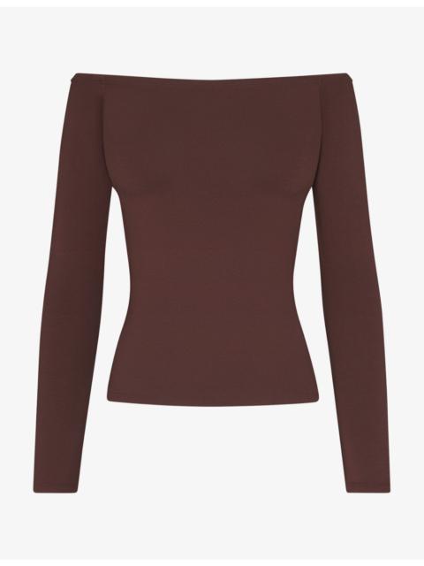 SKIMS Smooth Layers Off-The-Shoulder Top