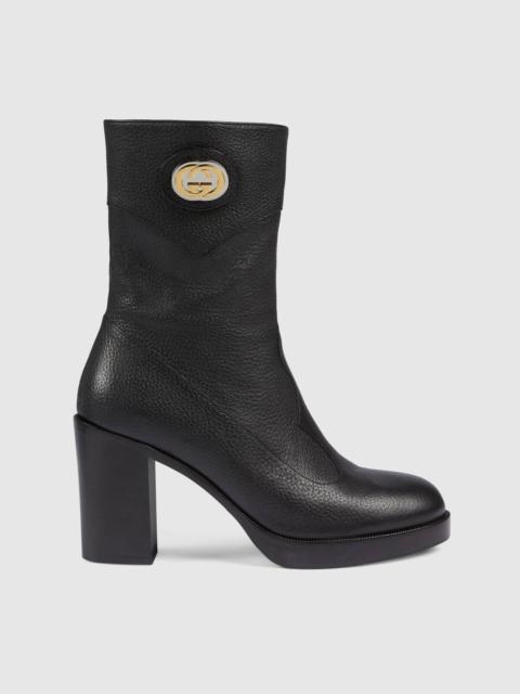 Women's ankle boot with Interlocking G