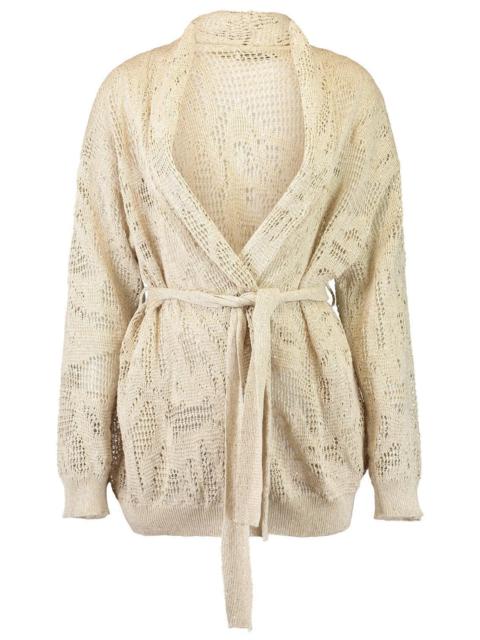 Brunello Cucinelli Water Leaves Embroidered Cardigan