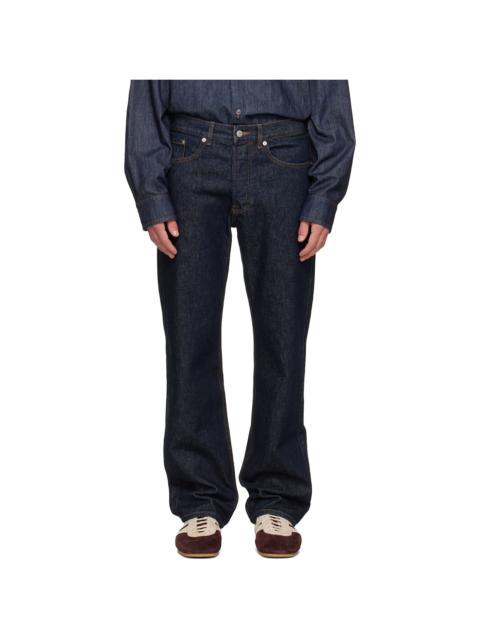 Dries Van Noten Blue Straight Jeans