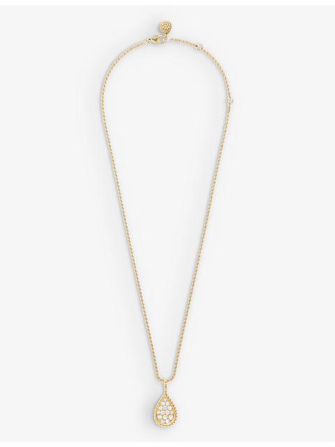 Boucheron Serpent Bohème Pompon 18ct yellow-gold and 10.84ct diamond necklace