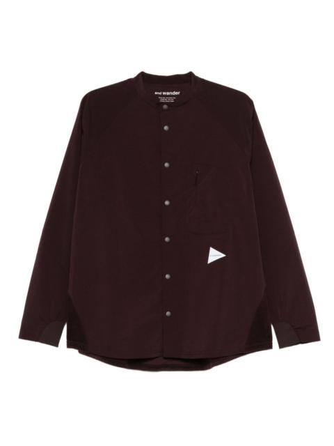 and Wander panelled shirt