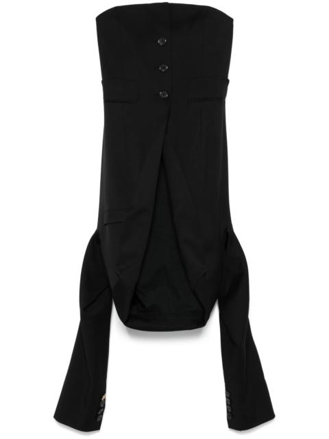 Moschino Panelled Strapless Top