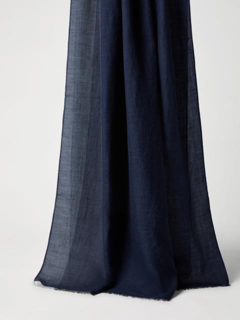 Brunello Cucinelli Cashmere color block scarf