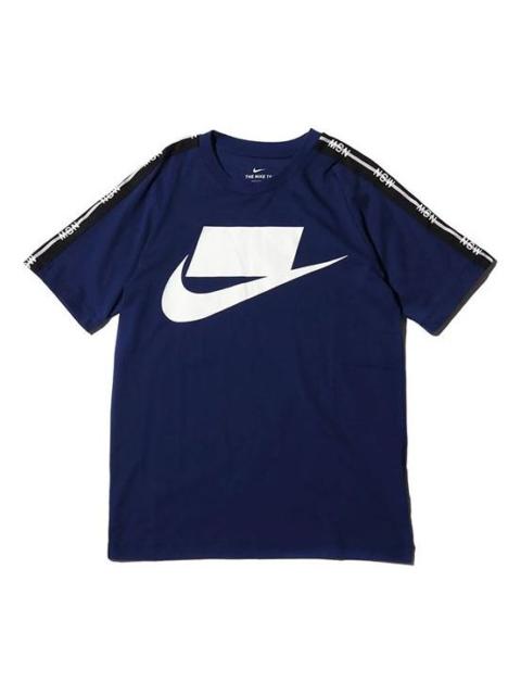 Nike Nike Sportswear NSW Casual Round Neck Breathable Short Sleeve Blue AV9959-492