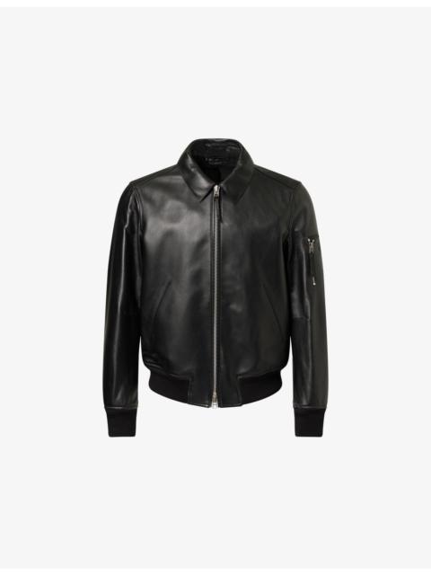 TOM FORD Plonge Pocket Leather Jacket