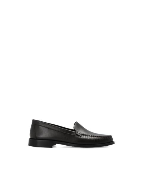 Aeyde Arthur topstitched leather loafers