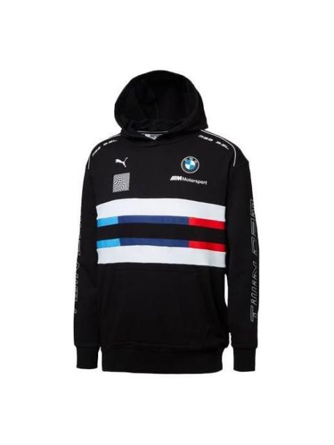 PUMA BMW Motorsport Street Midlayer Hoodie 'Black Blue Red White' 595181-01