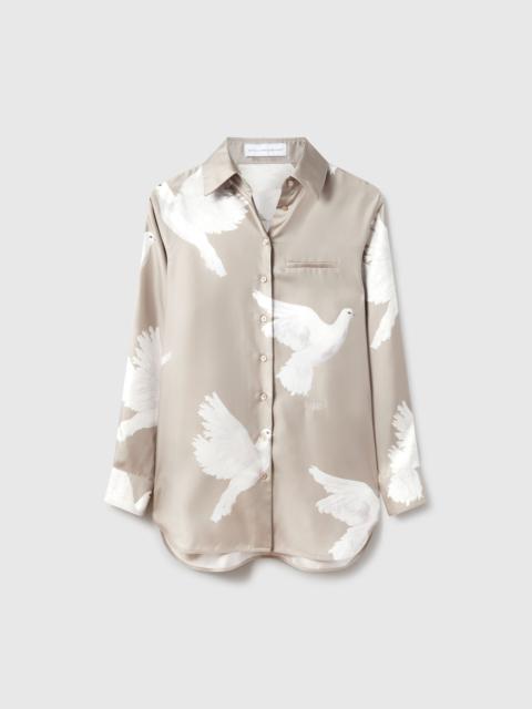 Stella McCartney Oversized Dove Print Shirt