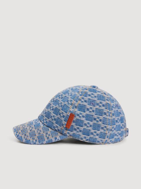 Sandro DENIM CAP WITH CROSS MOTIF