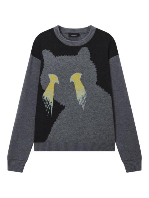 We11done panelled sweater