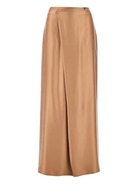 GIORGIO ARMANI wrapped maxi skirt