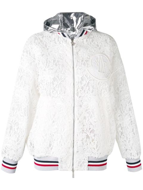 Moncler embroidered hooded jacket
