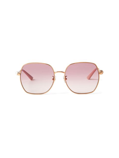 JIMMY CHOO Misha oversized metal sunglasses