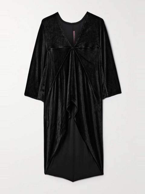 Rick Owens Em draped velvet top