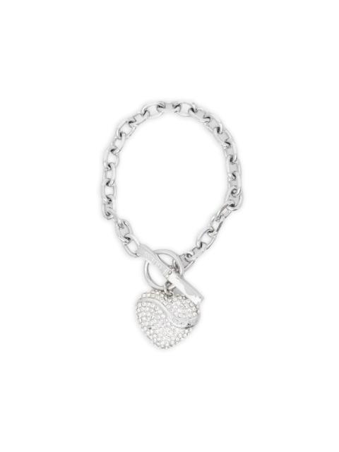 GUESS USA heart-chain bracelet
