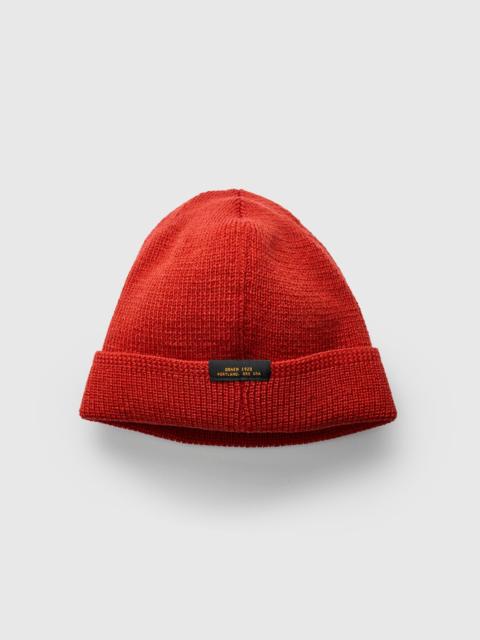 Dehen 1920 Wool Knit Watch Cap in Forster Red