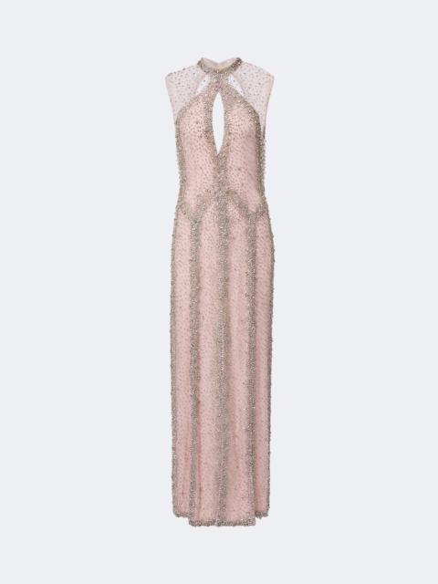 COSTARELLOS Serena cutout embellished gown
