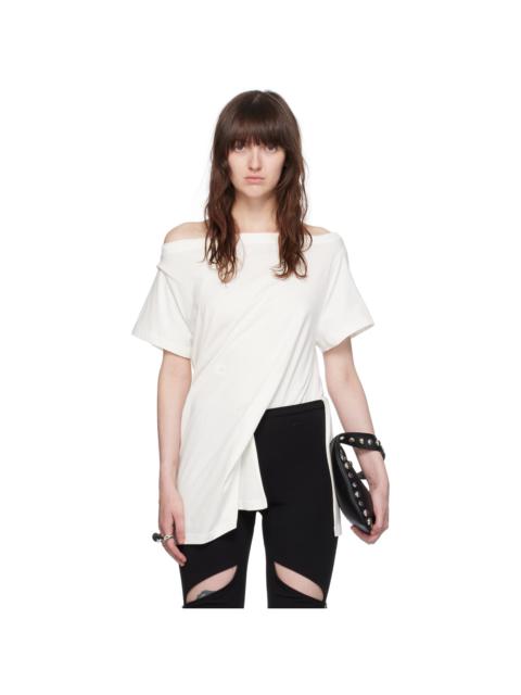 courrèges White Boatneck Bodysuit