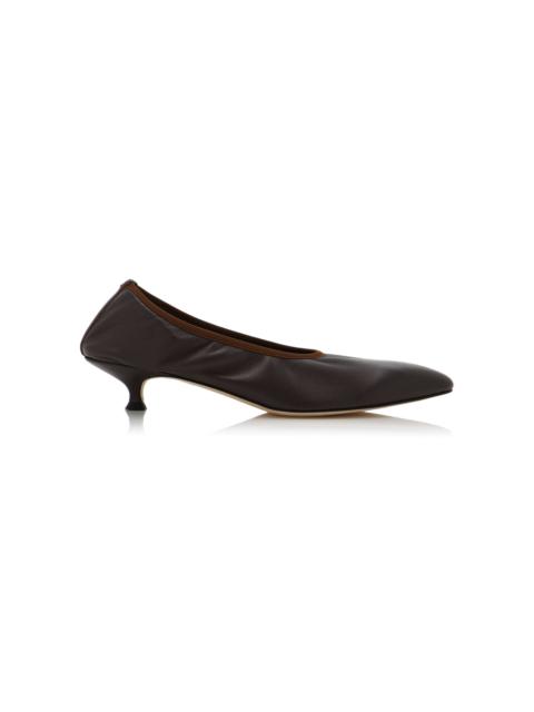 Aeyde Hermia Leather Pumps brown