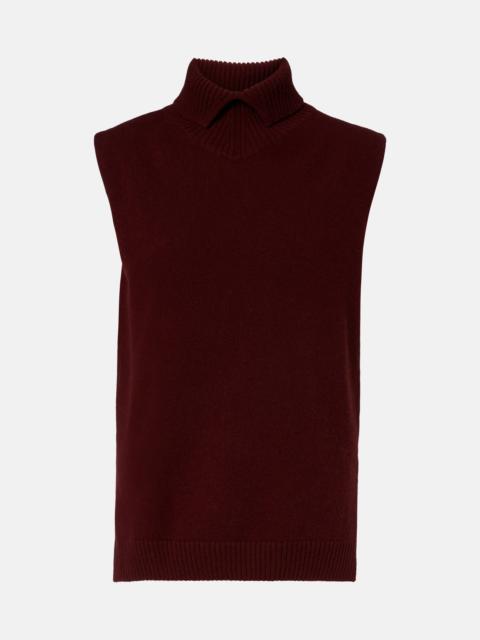 Jil Sander Wool turtleneck sweater vest