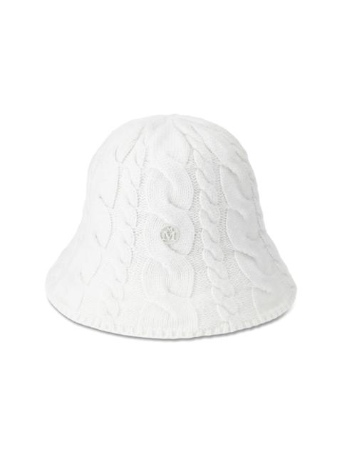 MAISON MICHEL Clem cable-knit bucket hat