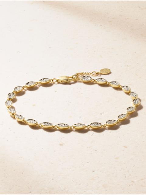By Pariah Eternity 14-karat gold diamond bracelet Gold