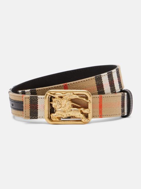Burberry EKD Burberry Check reversible belt