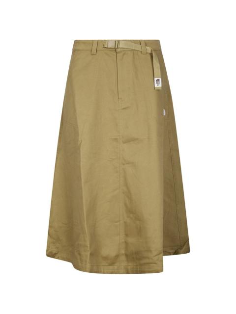 The North Face M66 belted twill midi skirt