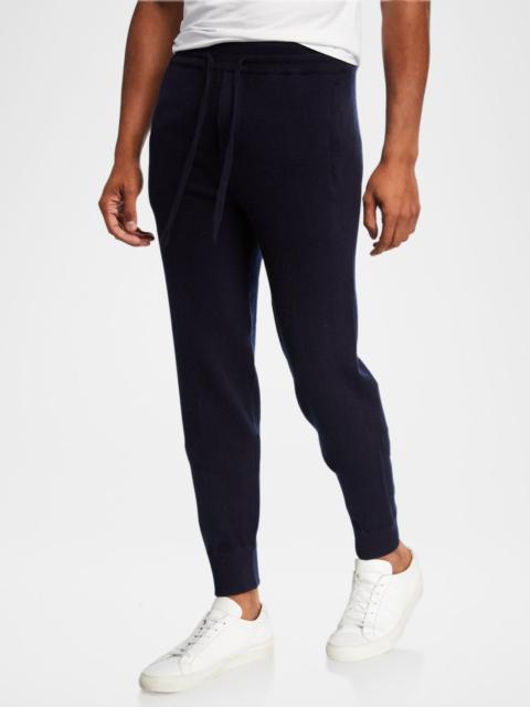 Vince Men's Solid Wool-Cashmere Jogger Pants