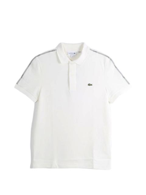 LACOSTE logo-tape polo shirt