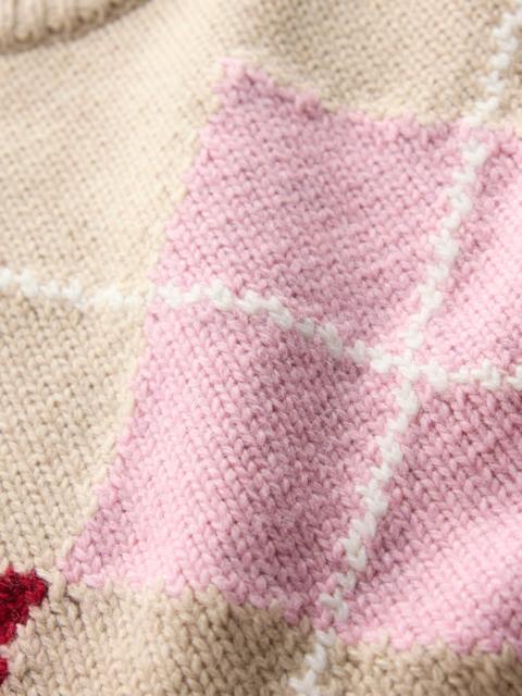BODEN Eleanor Fair Isle Vest-Chinchilla Melange Argyle