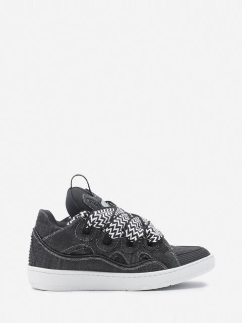 Lanvin CURB SNEAKERS IN DENIM