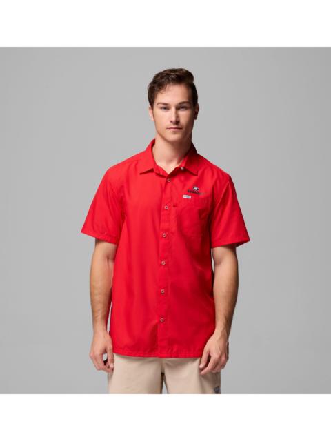 Columbia Men's Collegiate PFG Slack Tide Camp Shirt - Georgia