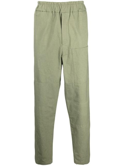 Jil Sander elasticated cotton trousers
