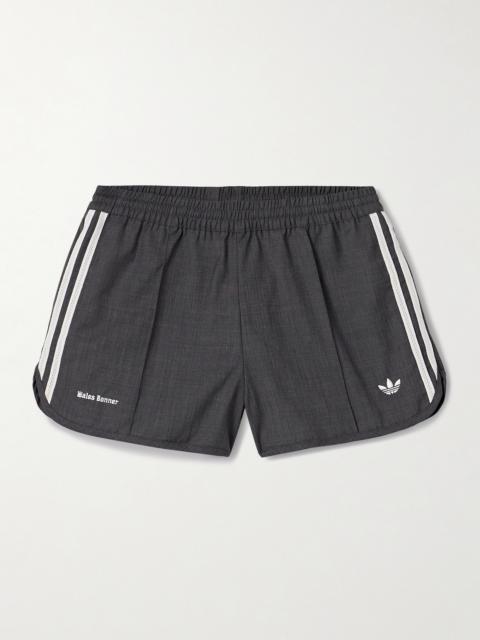 adidas Originals + Wales Bonner Striped Wool-blend Twill Shorts