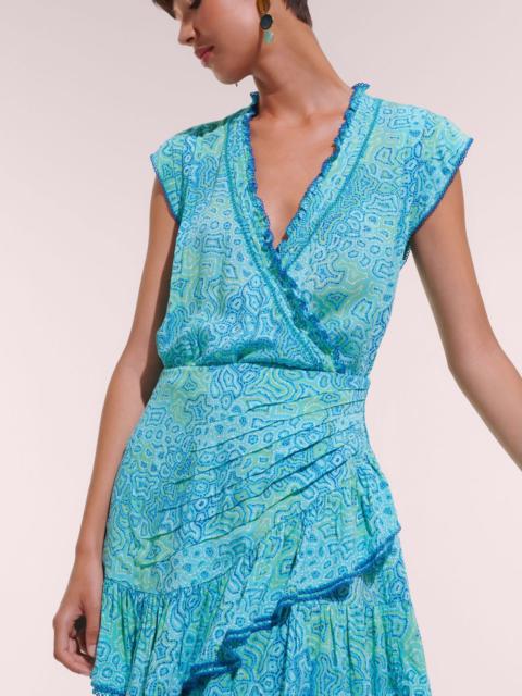 Mini Dress Estelle - Aqua Sea Water