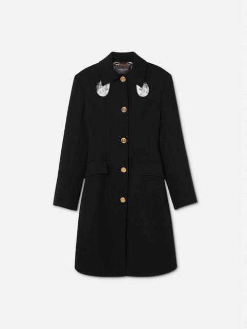 VERSACE Medusa Cutout Coat