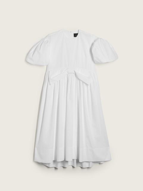 Simone Rocha Puff Sleeve Gathered Bow Smock Dress