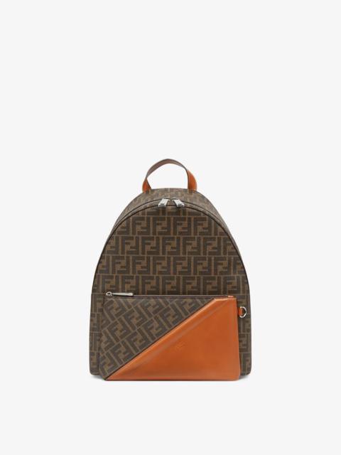 FENDI Brown fabric backpack