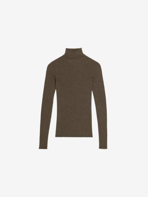 The Frankie Shop Utica Thin Turtleneck Sweater - Olive