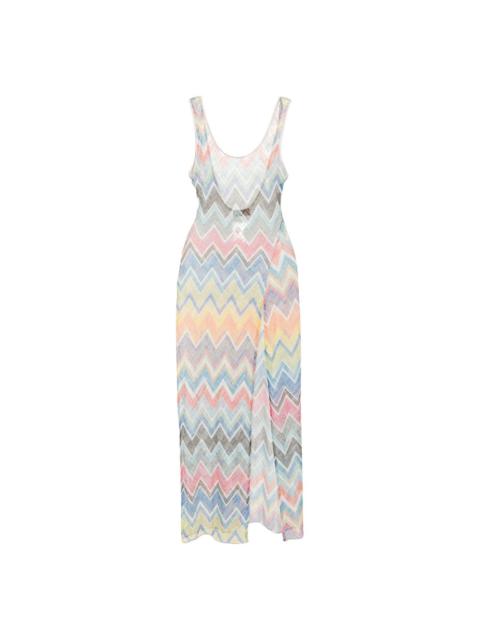 zigzag-woven beach dress