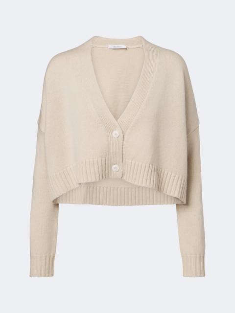 Max Mara Cropped wool and cashmere cardigan