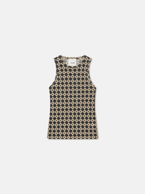 Nanushka Sale Printed Mesh-Jersey Tank Top