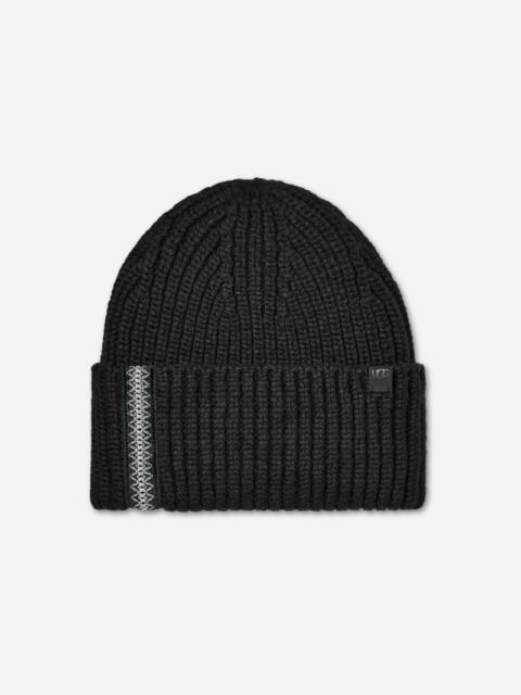 UGG ® Men's Chunky Rib ®braid Beanie in Black