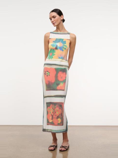 STAUD STAUD NOEMI SKIRT SUPERBLOOM SCARF