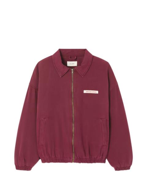 American Vintage logo-patch zip-up jacket