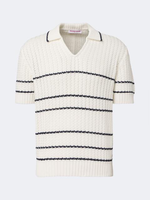 ORLEBAR BROWN Swift crochet cotton polo shirt