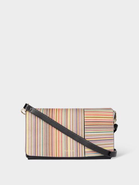 Women's 'Signature Stripe' Phone Bag