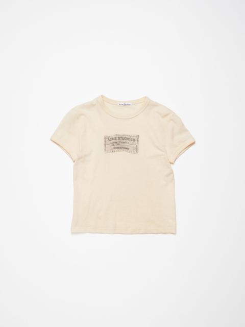 Acne Studios Printed t-shirt - Fitted fit - Light orange